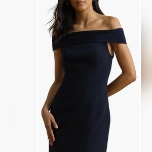 Crepe Off the Shoulder Column Gown

Lauren Ralph Lauren.